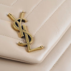 Saint Laurent Small Lou Lou Beige