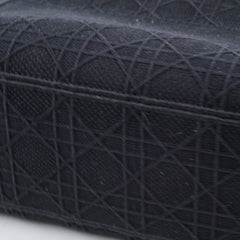 Christian Dior Lady Dior Medium Black Fabric