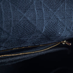 Christian Dior Lady Dior Medium Black Fabric
