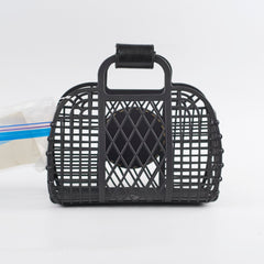 Fendi Vitello Liberty Basket Bag Black