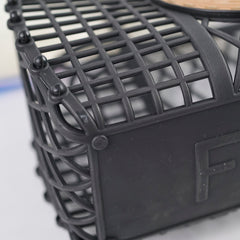 Fendi Vitello Liberty Basket Bag Black
