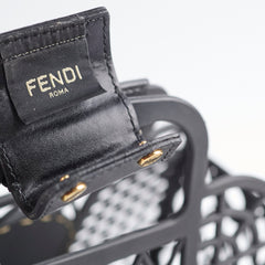 Fendi Vitello Liberty Basket Bag Black