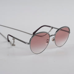 Chanel Oval Pantos Sunglasses Pink Gradient
