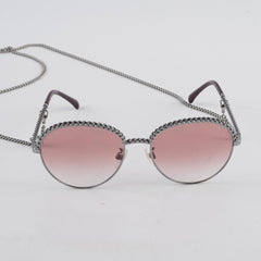 Chanel Oval Pantos Sunglasses Pink Gradient
