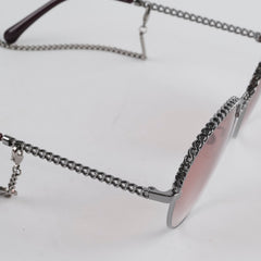 Chanel Oval Pantos Sunglasses Pink Gradient