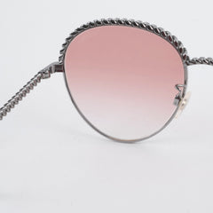Chanel Oval Pantos Sunglasses Pink Gradient