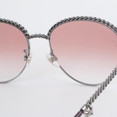 Chanel Oval Pantos Sunglasses Pink Gradient