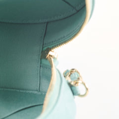 Chanel Mini Round Crossbody Caviar Tiffany Blue