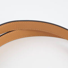 Hermes Kelly 18 Adjustable Belt Noir with Rose Gold - B Stamp