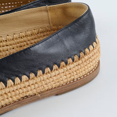 Chanel Espadrilles Shoes Black Women Size 42