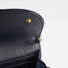 Christian Dior Oblique Saddle Wallet on Chain WOC