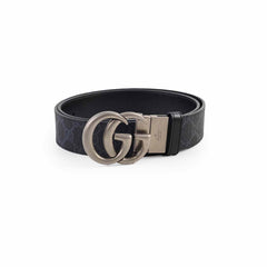 Gucci Reversible Belt Black Monogram Size 90