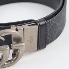 Gucci Reversible Belt Black Monogram Size 90
