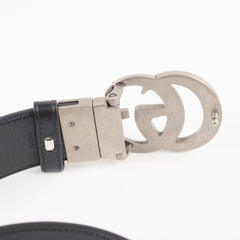 Gucci Reversible Belt Black Monogram Size 90