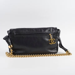 Chanel Rodeo Drive Flap Bag Black Leather