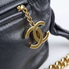 Chanel Rodeo Drive Flap Bag Black Leather