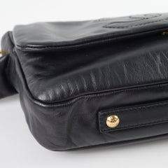 Chanel Rodeo Drive Flap Bag Black Leather