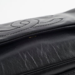 Chanel Rodeo Drive Flap Bag Black Leather