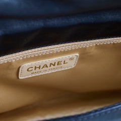 Chanel Rodeo Drive Flap Bag Black Leather