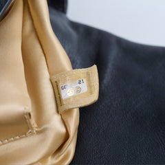 Chanel Rodeo Drive Flap Bag Black Leather