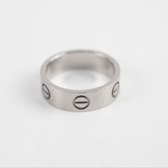 Cartier Classic Model Love Ring White Gold Size 52