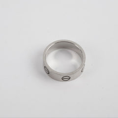 Cartier Classic Model Love Ring White Gold Size 52