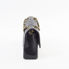 Chanel Medium/Large Caviar Double Classic Flap Black