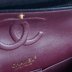 Chanel Medium/Large Caviar Double Classic Flap Black