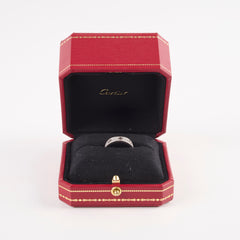 Cartier Pave Diamonds Love Ring White Gold Size 53