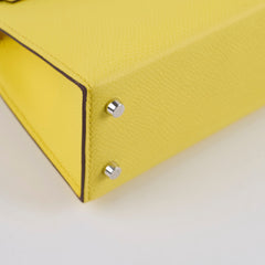 Hermes Mini Kelly PHW Yellow W Stamp