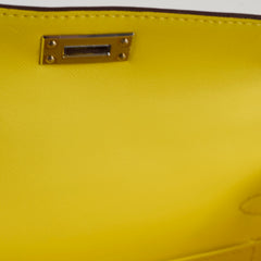 Hermes Mini Kelly PHW Yellow W Stamp