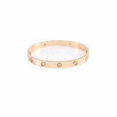 Cartier 4 Diamond Love Bracelet Size 17
