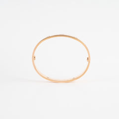 Cartier 4 Diamond Love Bracelet Size 17