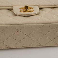 Deal of The Week - Chanel Caviar Mini Rectangular with Top Handle Ivory