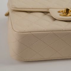 Deal of The Week - Chanel Caviar Mini Rectangular with Top Handle Ivory