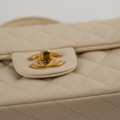 Deal of The Week - Chanel Caviar Mini Rectangular with Top Handle Ivory