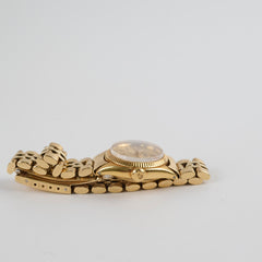 Rolex 26mm Vintage Oyster Perpetual 18k Gold Watch Circa 1960