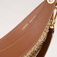Loewe Luna Bag Anagram Jacquard Tan