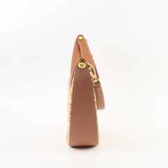 Loewe Luna Bag Anagram Jacquard Tan