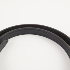 Hermes Gamma Belt Etoupe/ Black size 90