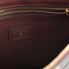 Chanel O case Clutch Caviar Black