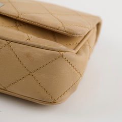 Chanel Lambskin Flap Bag Beige