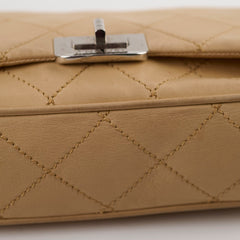 Chanel Lambskin Flap Bag Beige