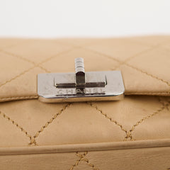 Chanel Lambskin Flap Bag Beige