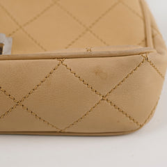 Chanel Lambskin Flap Bag Beige