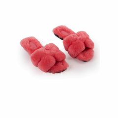 Hermes Oran Sandal Woolskin Rose Du Desert 37.5