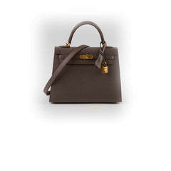 Hermes Kelly 25 Epsom GHW Etain Y Stamp