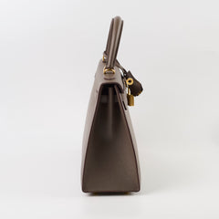 Hermes Kelly 25 Epsom GHW Etain Y Stamp