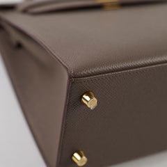 Hermes Kelly 25 Epsom GHW Etain Y Stamp