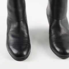 Chanel Black Riding Boots size 39